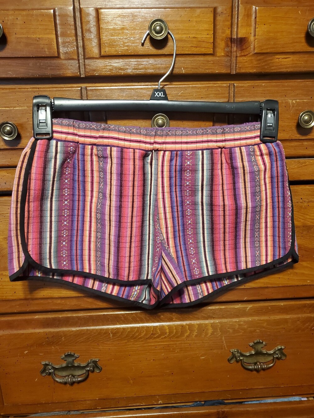 Others Follow Striped Pink & Purple Women’s Shorts